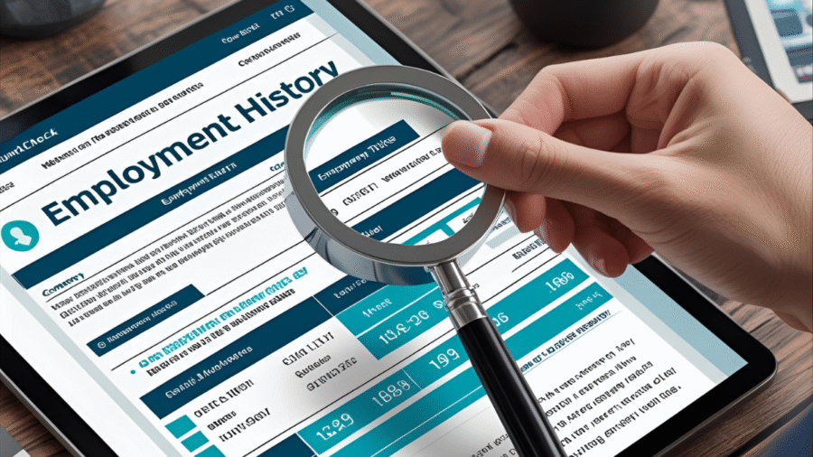 do background checks show employment history